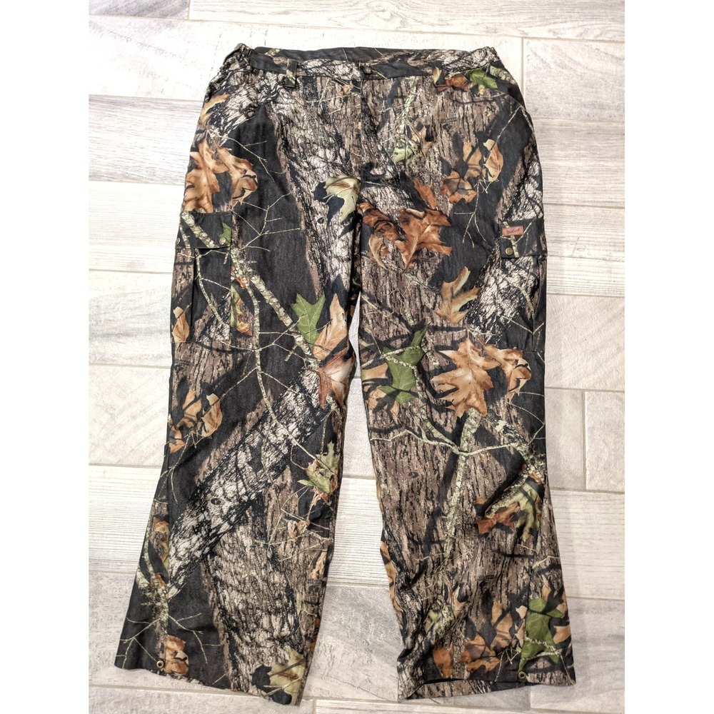 Vintage Woolrich Pants Mens 2XL Mossy Oak Break Up Camo Soft Shell Lined Hunting
